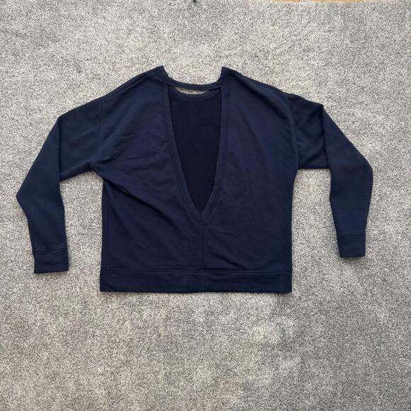 Nike Sweatshirt Womens Small Crewneck Pullover Versa Open Back 938901-451 - Picture 1 of 11